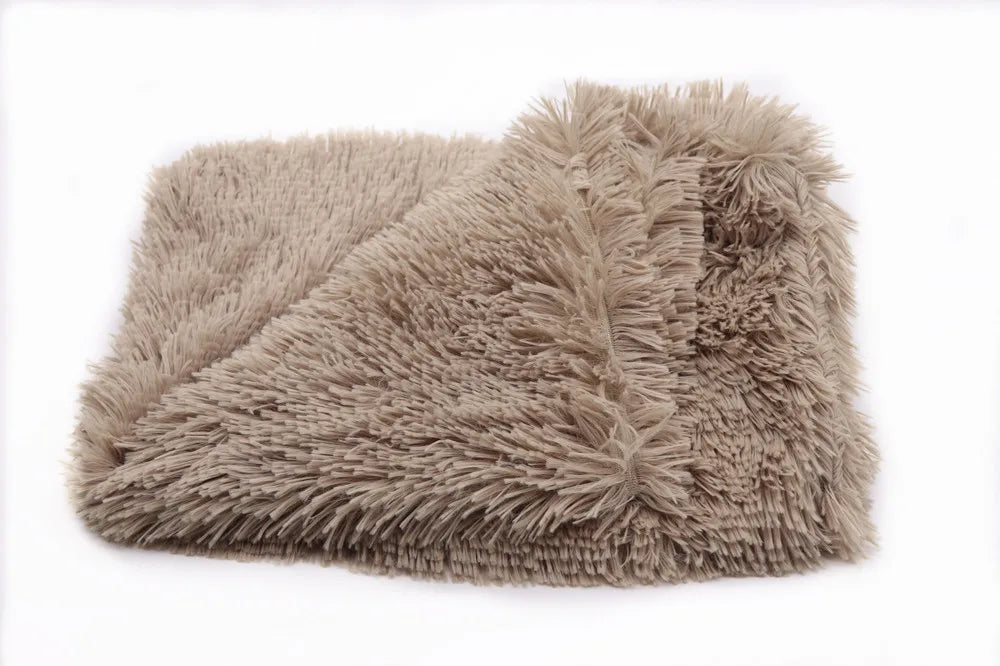 100x75 cm Winter Dog Bed Cushion Blanket Warm House Soft Warm Large Dog Cat Kennel Soft Bed Pad Fit All Pet Puppy Sleeping Mats