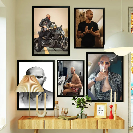 andrew tate Poster Prints Wall Art Canvas Painting Poster For Modern Family Living Room Home Decor