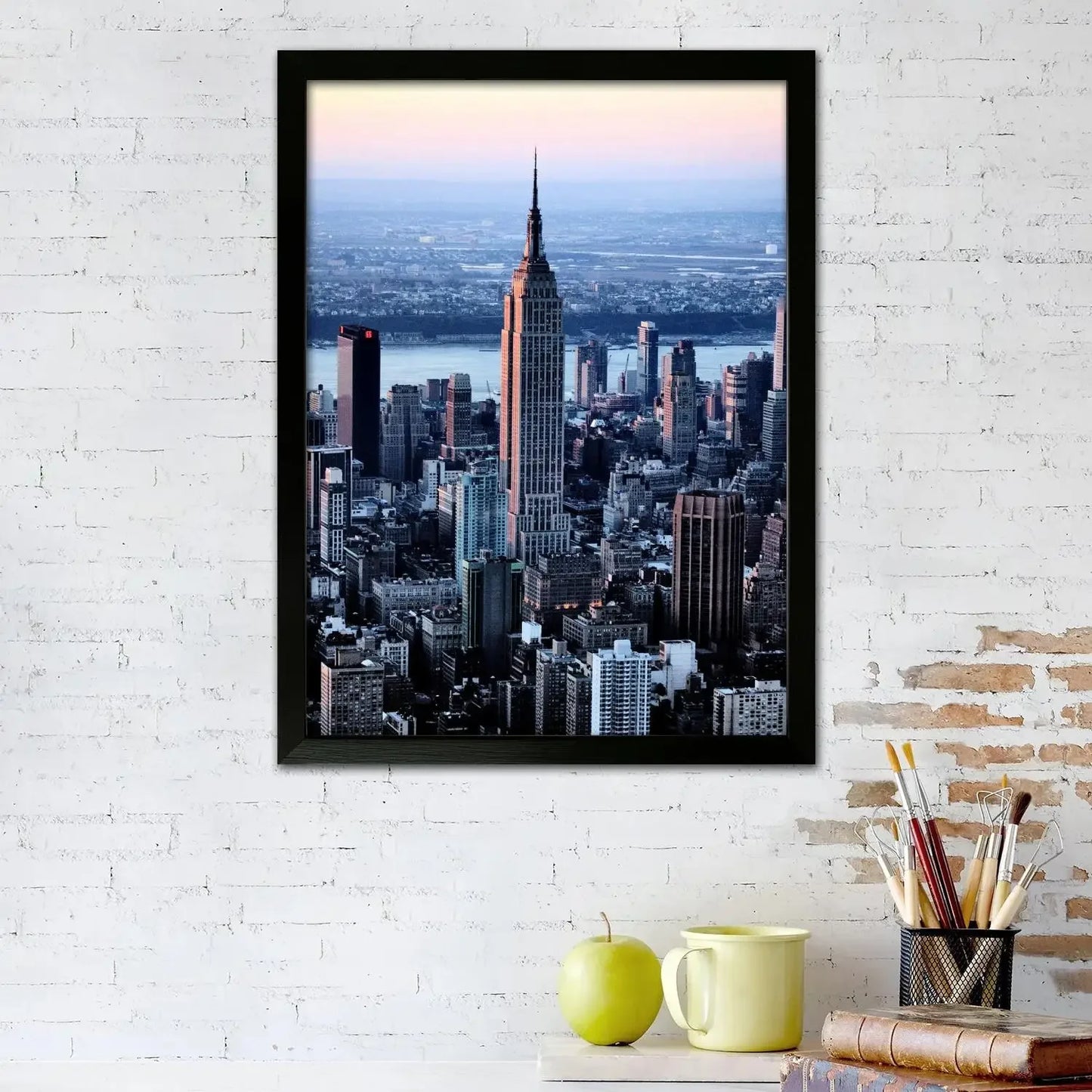 nyc skyline Poster Prints Wall Art Canvas Painting Poster For Modern Family Living Room Home Decor