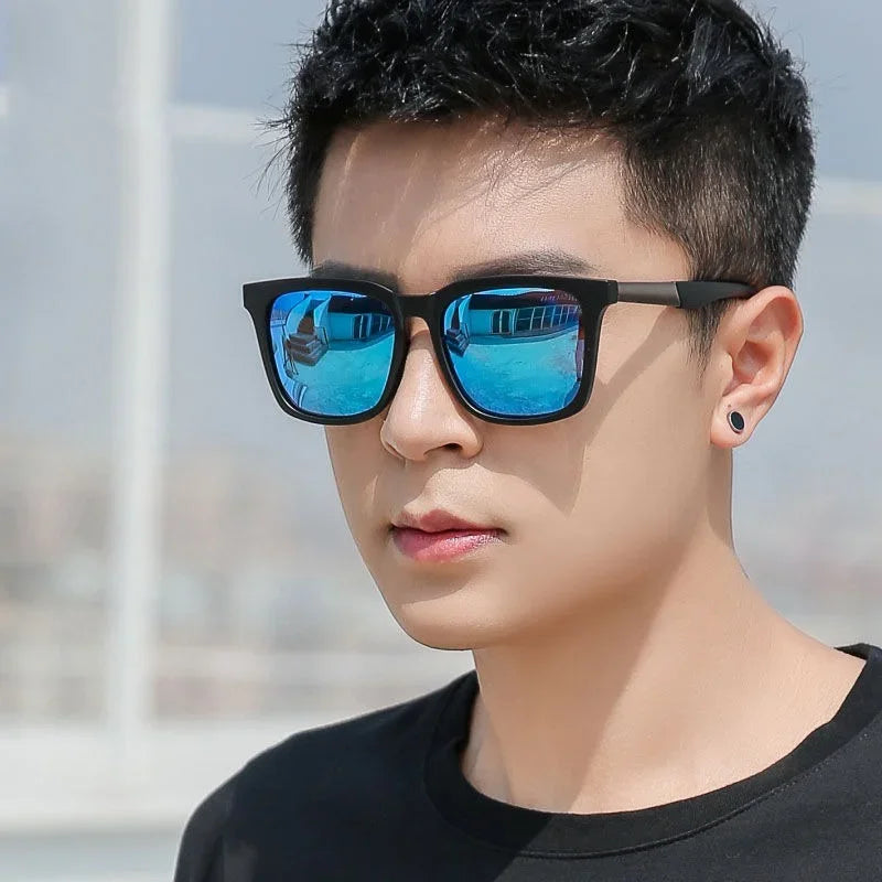 Korean Sunglasses Men/Women Driving Mercury Lens UV400 Fashion Glasses