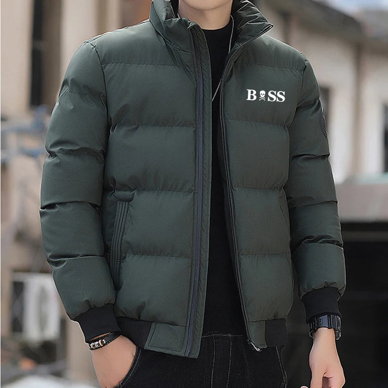 New parka jacket 2024 Men's winter jacket and coat Cotton coat Men's windproof thick thermal parka M-5XL