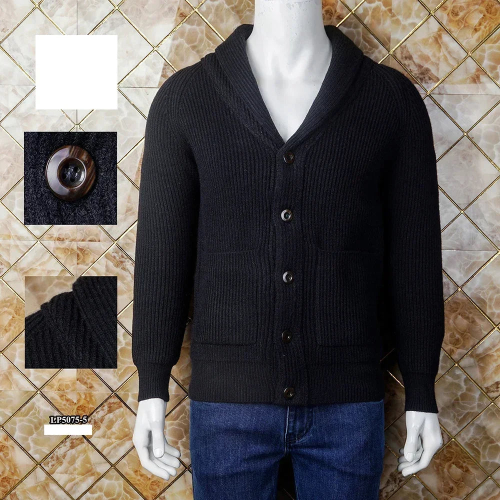 BILLIONAIRE BLKA CPTG Sweater Cashmer Cardigan Coat men's 2024 Autumn winter new comfort button quality thick big size M-4XL