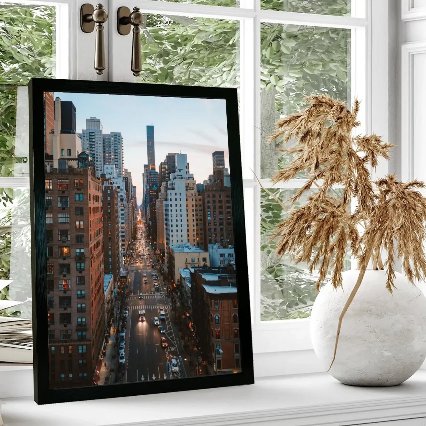 nyc skyline Poster Prints Wall Art Canvas Painting Poster For Modern Family Living Room Home Decor