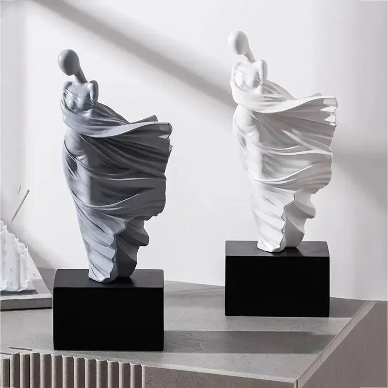 Modern Decor Portrait Sculpture Resin Sculptur Art Senior Statue Living Room Home Decoration Office Desk Decoration Accessories