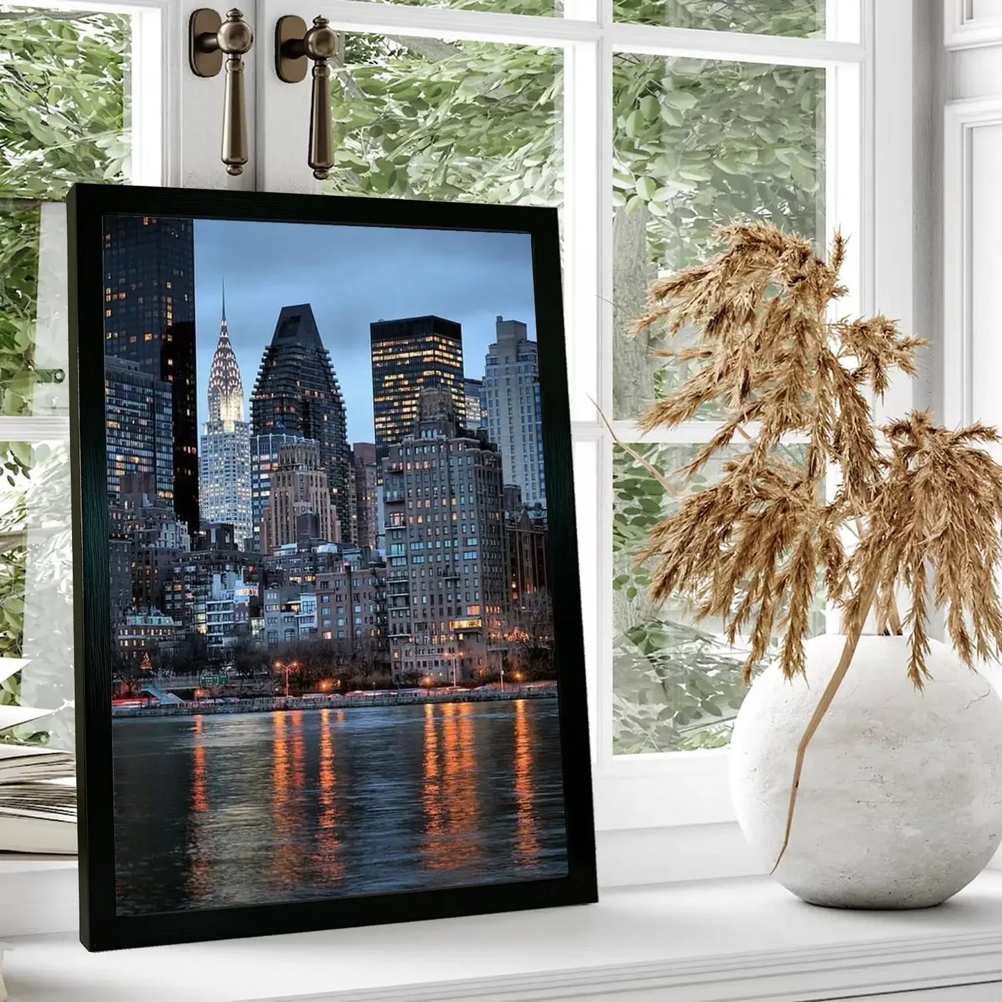 nyc skyline Poster Prints Wall Art Canvas Painting Poster For Modern Family Living Room Home Decor