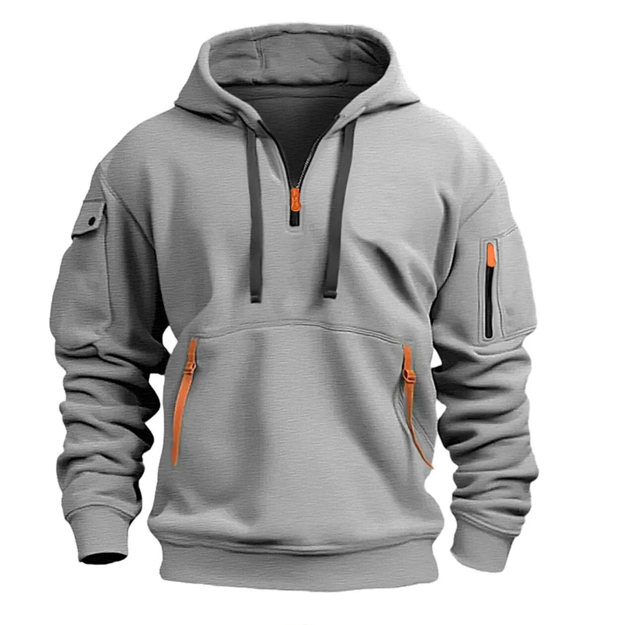 2024high quality Cotton Dropped Shoulder Hooded Sweatshirt Men's Women's Plus Size Loose Pullover Fashion Sweatshirt