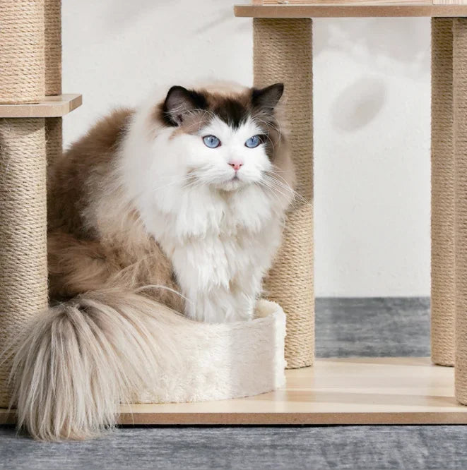 Sisal Cat Tree Luxury Cat Tower Space Capsule Large Cat Scratching Post