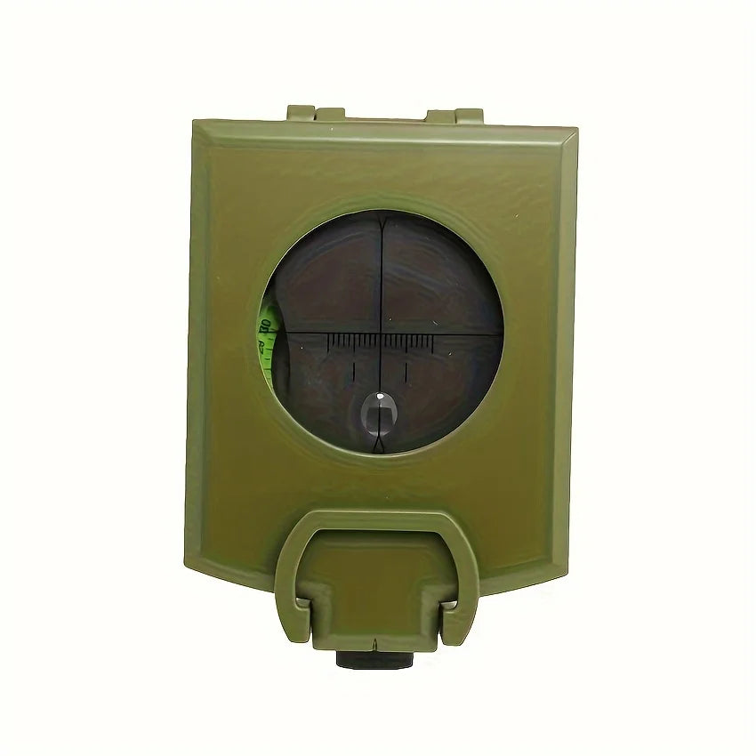 Outdoor High Precision Multifunctional Military Green Compass With Metal Strip, Luminous Professional Geological Compass, Used F