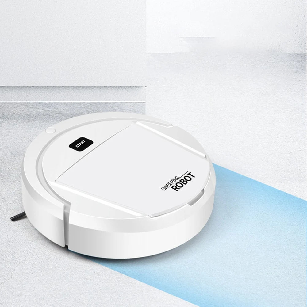 Robot Vacuum Cleaner Intelligent Silent Sweeping and Dragging Vacuum Three-In-One Sweeping Robot,White