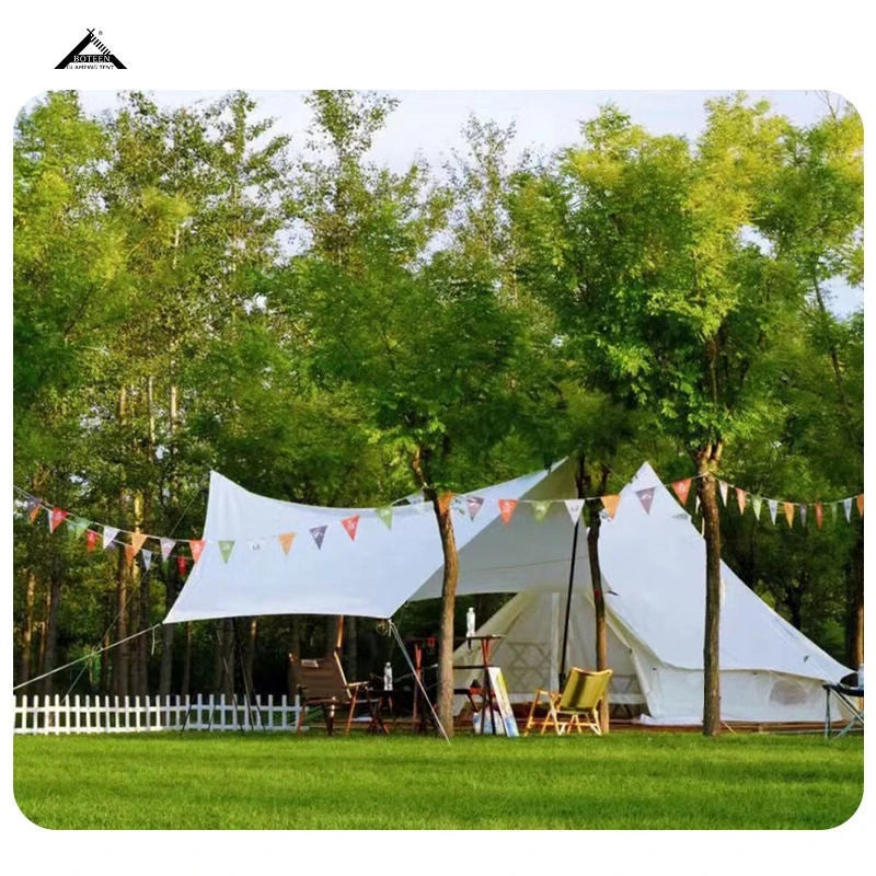 【JINLI OUTDOOR】Luxury Thickened Waterproof 900D Oxford Cloth Outdoor Camping Commercial Hotel Pointed Tent Free Shipping