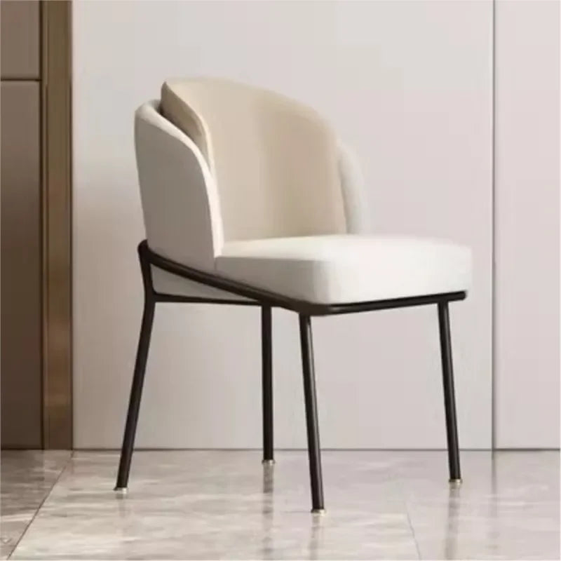 Italian Light Luxury High-end Dining Chairs Simple Household Backrest Chairs Hotel Restaurant Chairs Designer Negotiation Chair