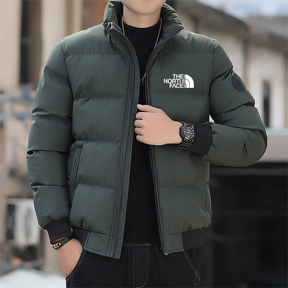 Fashionable and casual men's winter jacket outerwear cotton 2024 new coat windproof thick warm men2024