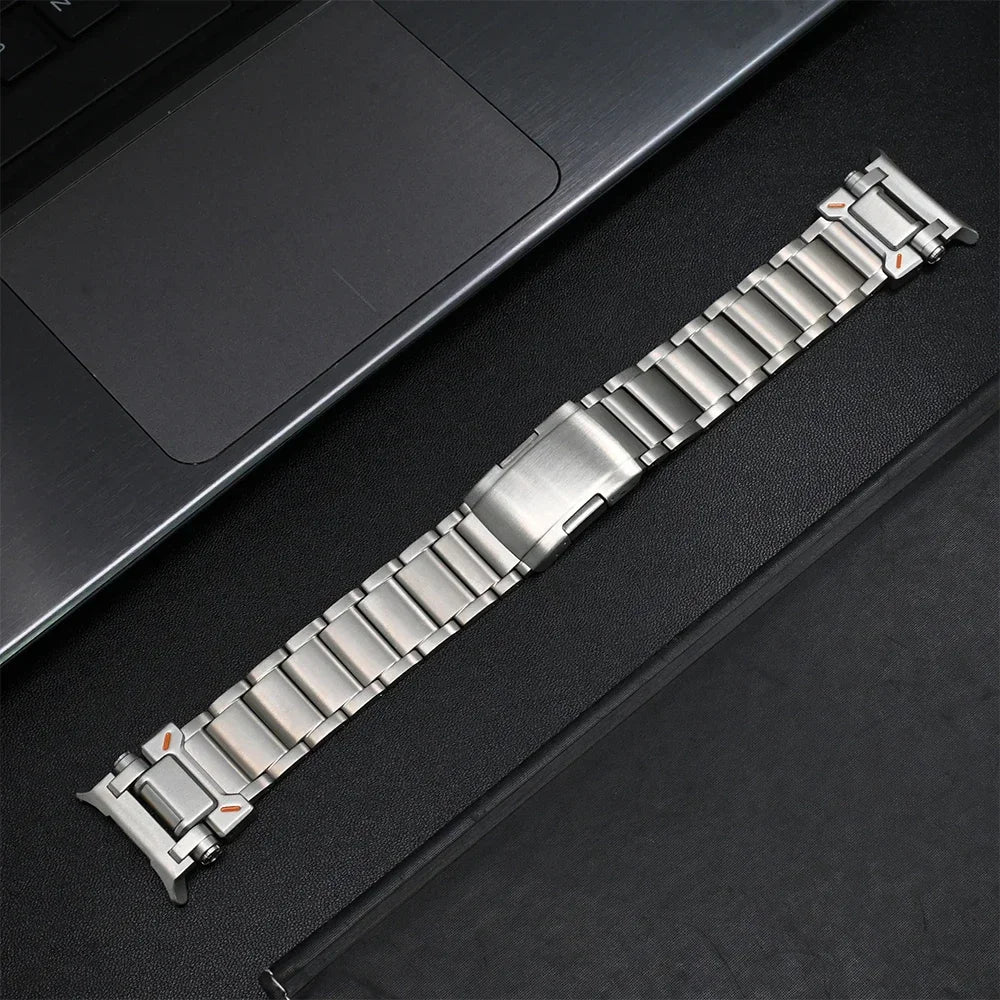 Titanium Mens Strap For Samsung Galaxy Watch Ultra 47mm Luxury Metal Band For SAMSUNG GALAXY Watch ULTRA 47mm 7 Bracelet Correa