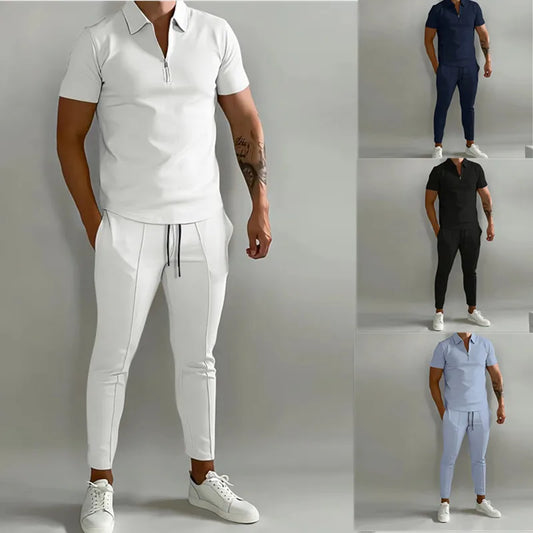 2024 Europe and the United States summer suit slim-fit trend youth sports leisure men's new era