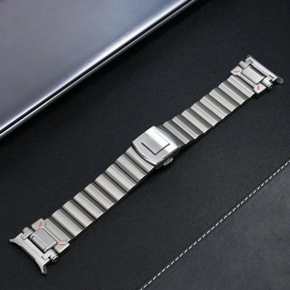 Titanium Strap for Samsung Galaxy Watch 7 Ultra Band 47mm Stainless Steel Metal Luxury Men Bracelet for SAMSUNG ULTRA 47 Correa