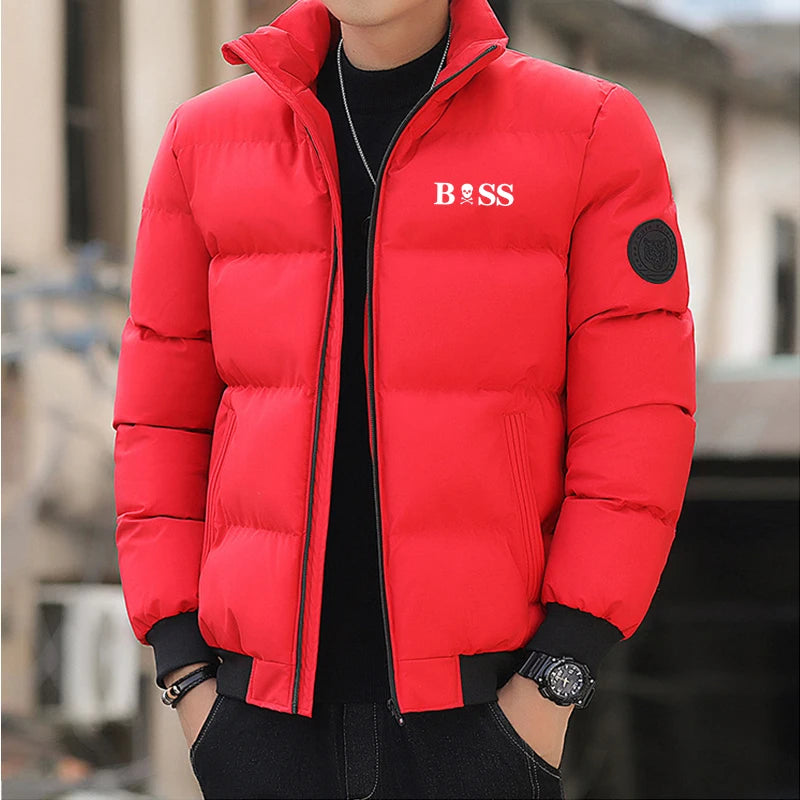 New parka jacket 2024 Men's winter jacket and coat Cotton coat Men's windproof thick thermal parka M-5XL