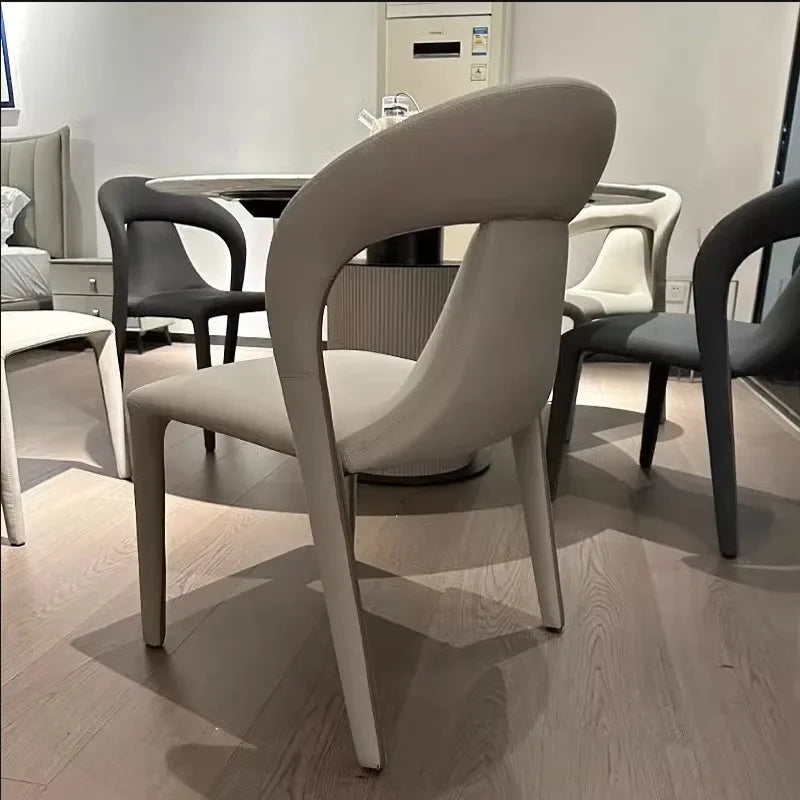 Modern Simple Dining Chair Home Italian Light Luxury Designer Chairs Hotel Restaurant Negotiation Table And Chairs