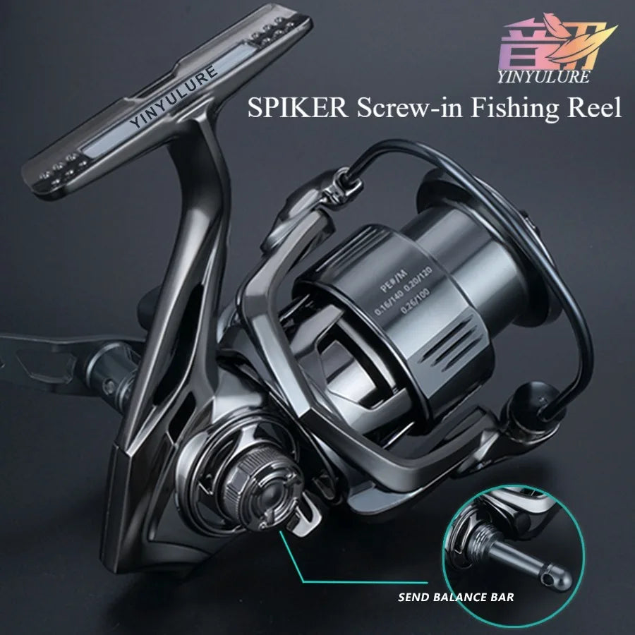 YINYU hot selling style SPIKER Screw-in type Fishing Reel Carbon Double Handle Casting