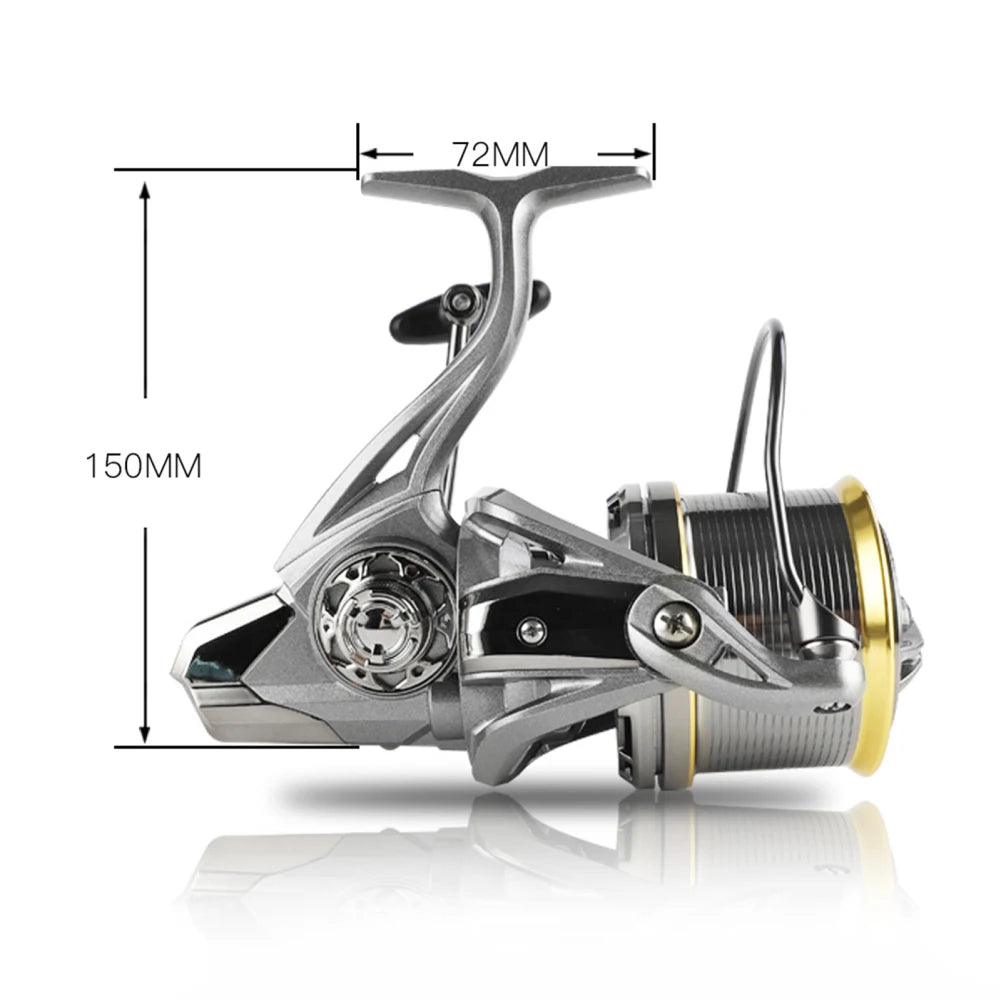 Spinning Reel 17+1BB Bearings 4.8:1 Gear Ratio With 18KG Braking Force 8000-14000 Wire Cup For Outdoor Fishing