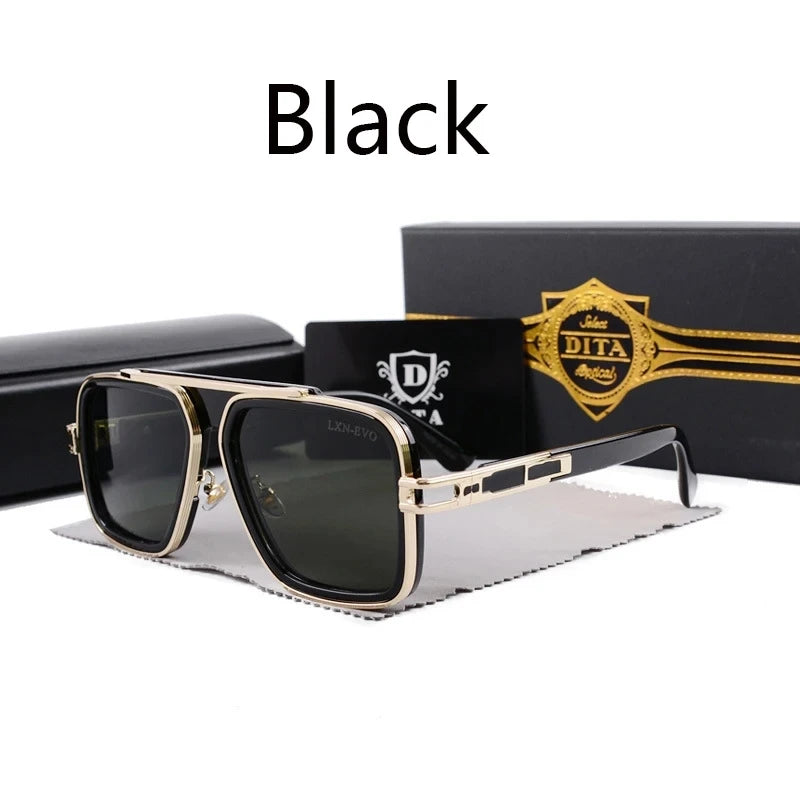 Dita LVN-EVO Luxury Brands Sunglasses For Women and Men Summer Style Anti-Ultraviolet Retro Plate Full Big Frame Glasses