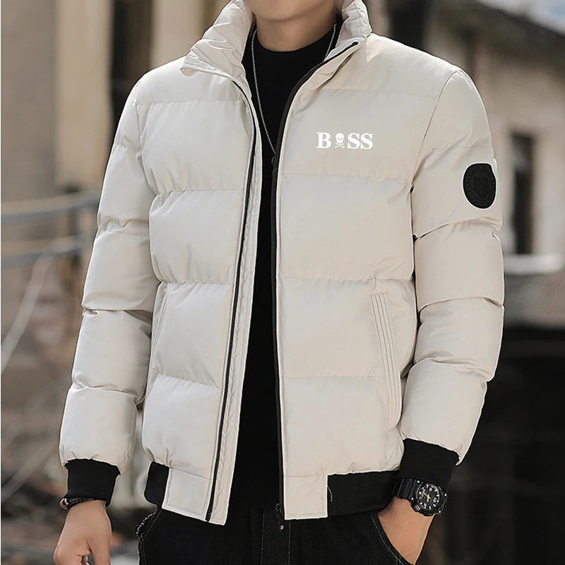 New parka jacket 2024 Men's winter jacket and coat Cotton coat Men's windproof thick thermal parka M-5XL