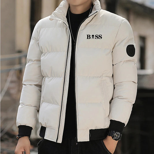 New parka jacket 2024 Men's winter jacket and coat Cotton coat Men's windproof thick thermal parka M-5XL