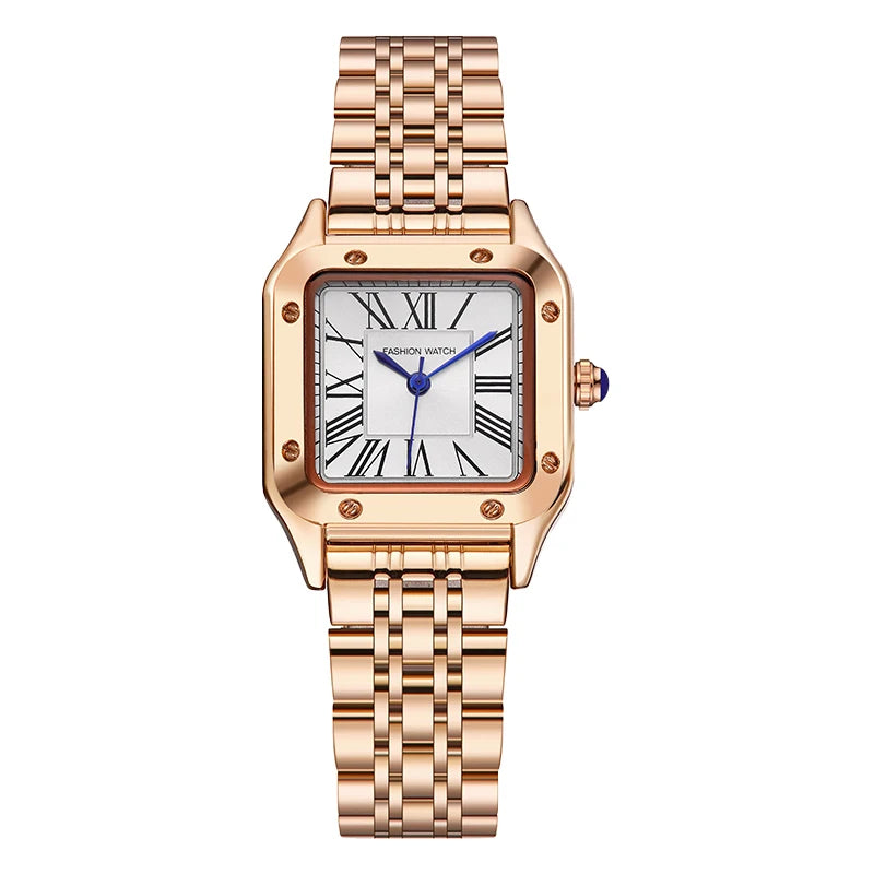 Luxury Exquisite Square Watch Women Steel Band Waterproof Casual Brand Hand Clock Female Gifts Fashion Quartz  Wristwatch Ladies