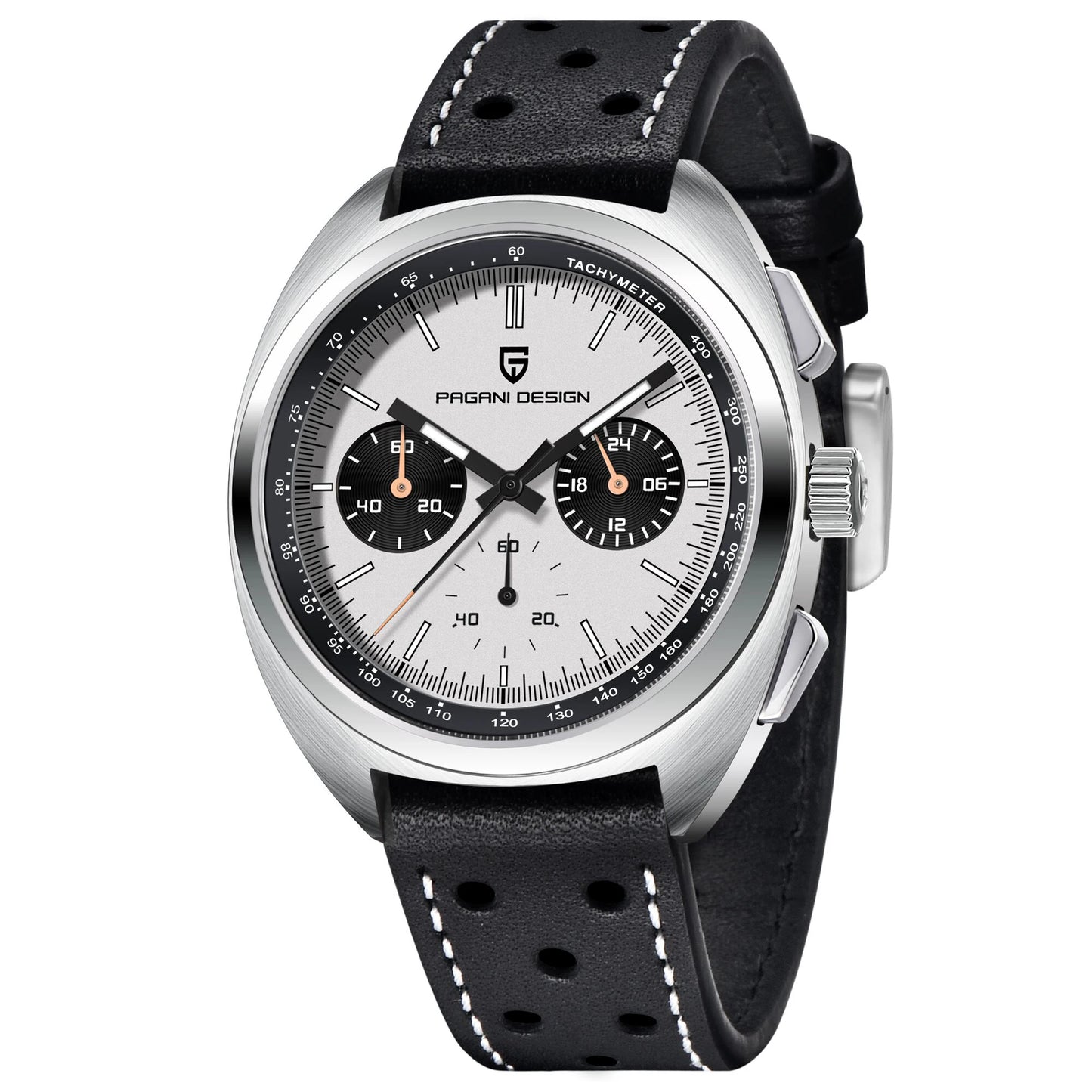 PAGANI DESIGN 2024 New Panda Dial Men Watches Luxury Quartz Watch For Men Japan VK63 Sport Chronograph Sapphire glass Wristwatch