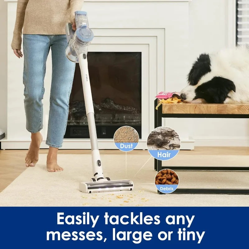 Tineco A11 Pet Cordless Stick Vacuum Cleaner, Lightweight with ZeroTangle Brush Powerful Handheld Vacuum for Hard Floor