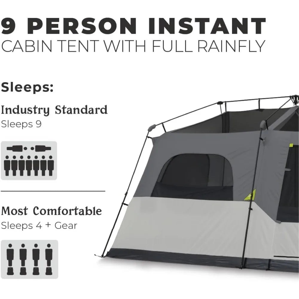 Inflatable Camping Tent with Pump, Tents, Easy Setup 4 Season Waterproof Windproof Outdoor Blow Up Tent, Luxury Cabin Tents