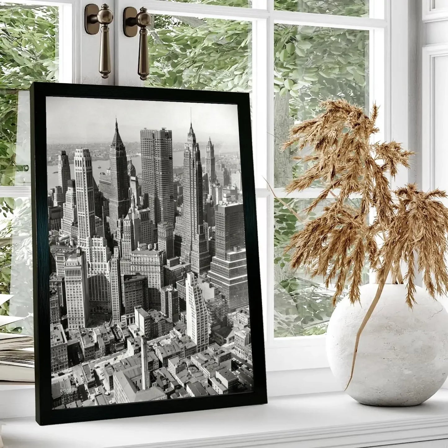 nyc skyline Poster Prints Wall Art Canvas Painting Poster For Modern Family Living Room Home Decor