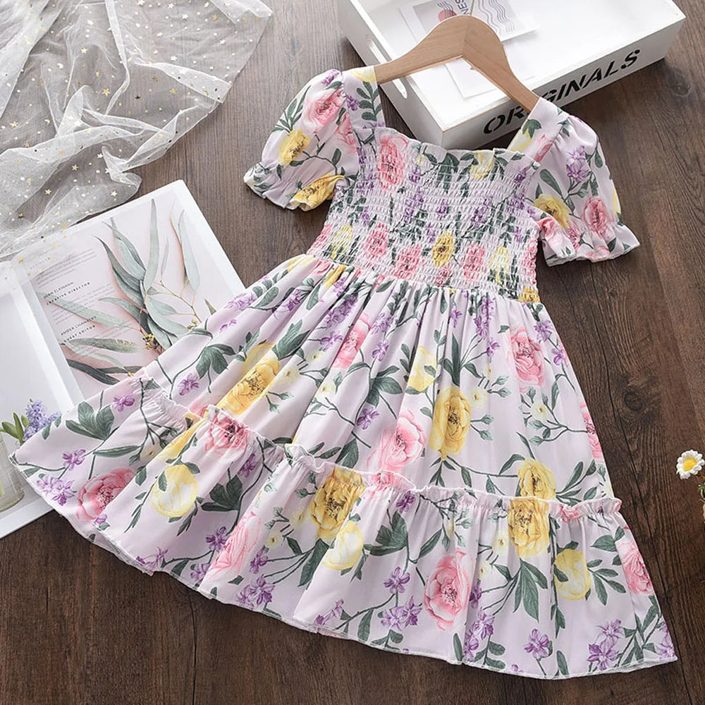 Menoea Girls Wedding Dress 2023 Summer Fashion Girl Kids Party Dresses Starry Sequins Outfits Gown Children Princess Clothes