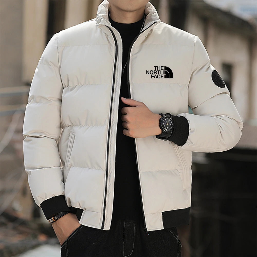 Fashionable and casual men's winter jacket outerwear cotton 2024 new coat windproof thick warm men2024