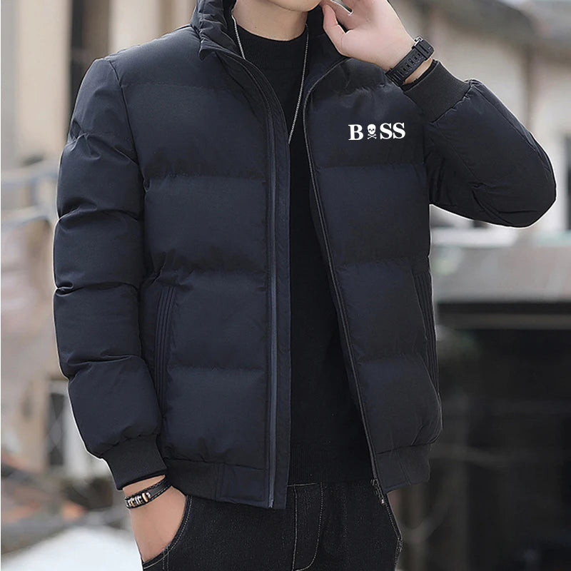 New parka jacket 2024 Men's winter jacket and coat Cotton coat Men's windproof thick thermal parka M-5XL