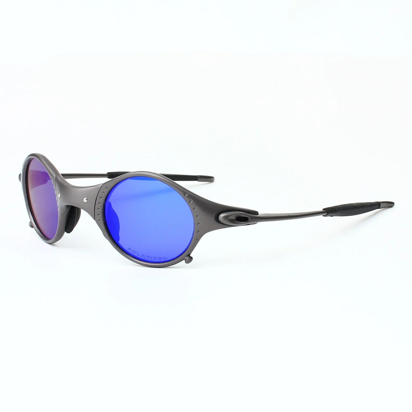 Polarized Sunglasses Men's and Women's Zinc Alloy Round Frame Outdoor Cycling and Driving Sunglasses