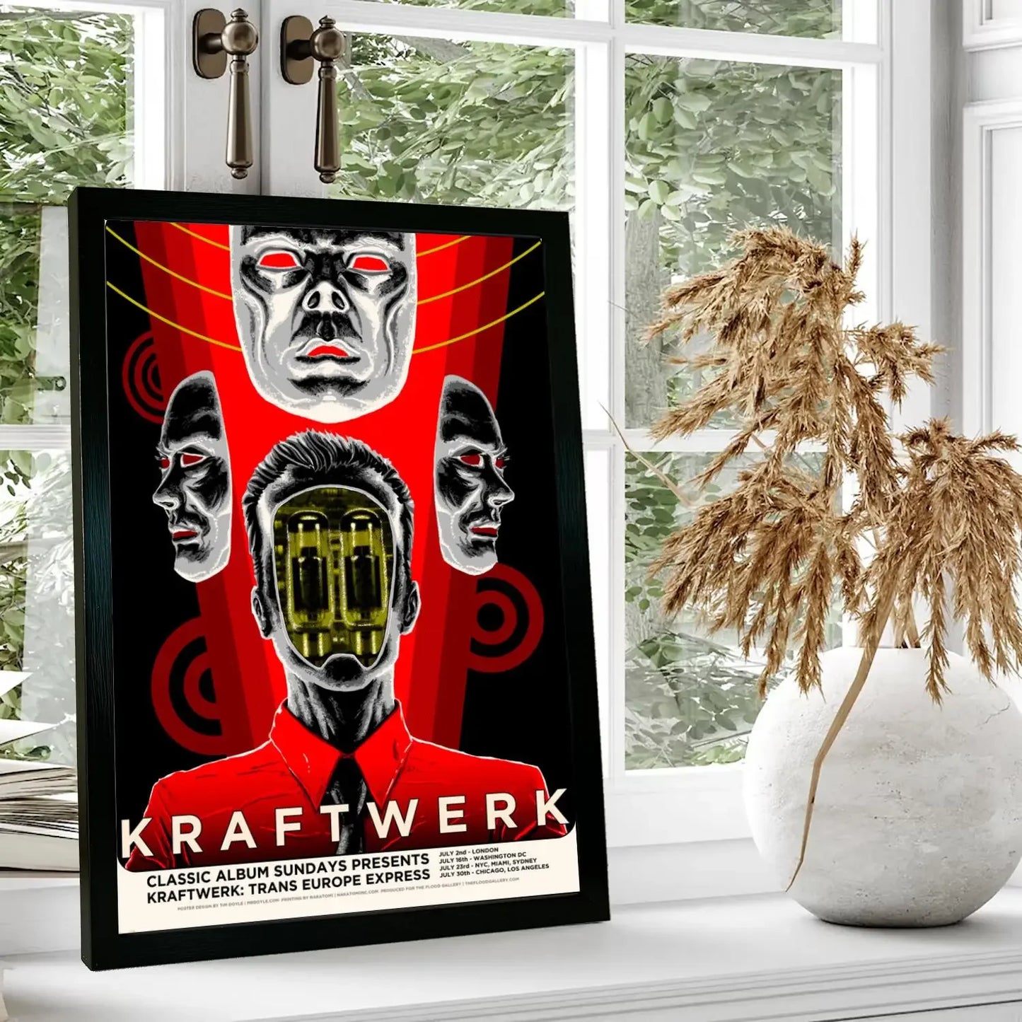 Kraftwerk Poster Prints Wall Art Canvas Painting Poster For Modern Family Living Room Home Decor