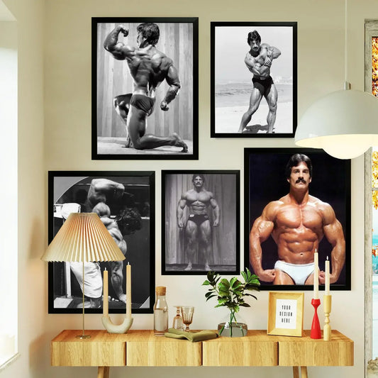 mike mentzer Poster Prints Wall Art Canvas Painting Poster For Modern Family Living Room Home Decor