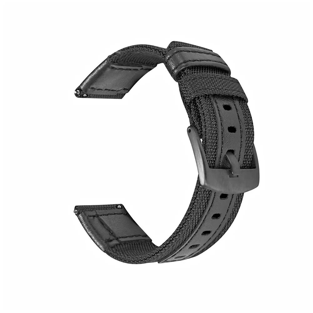 22mm Smart Watch Strap For Honor Watch GS Pro Nylon Leather Sport Replace Bracelet For Honor Magic 1 2 46mm/Huawei GT Men Watch