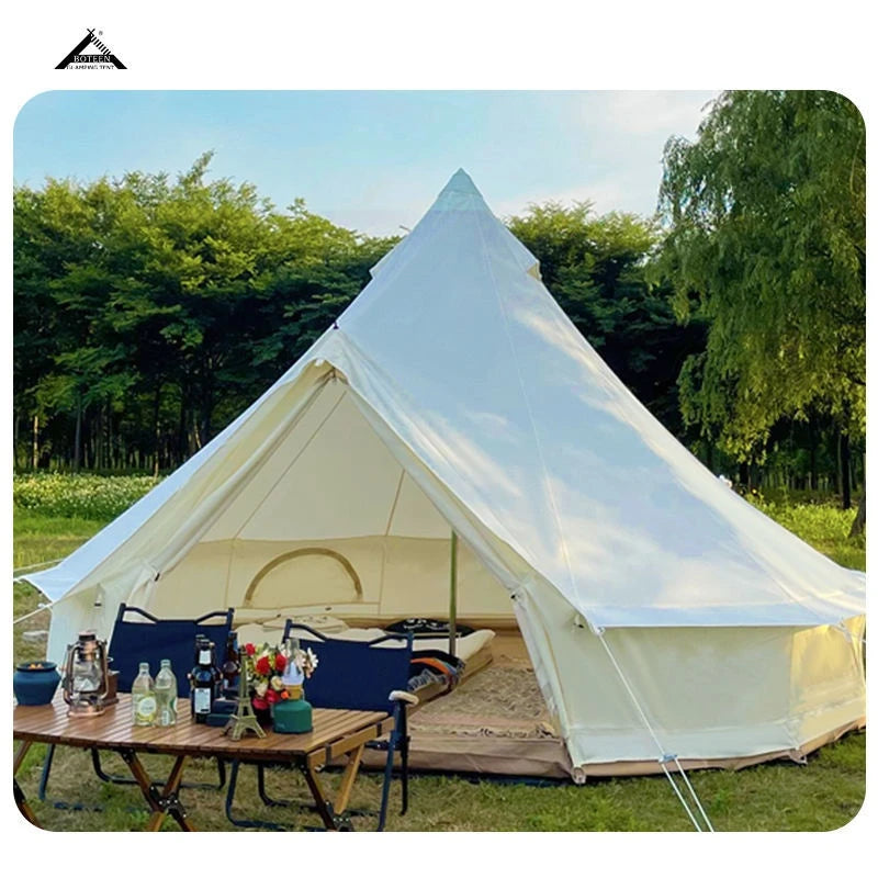 【JINLI OUTDOOR】Luxury Thickened Waterproof 900D Oxford Cloth Outdoor Camping Commercial Hotel Pointed Tent Free Shipping