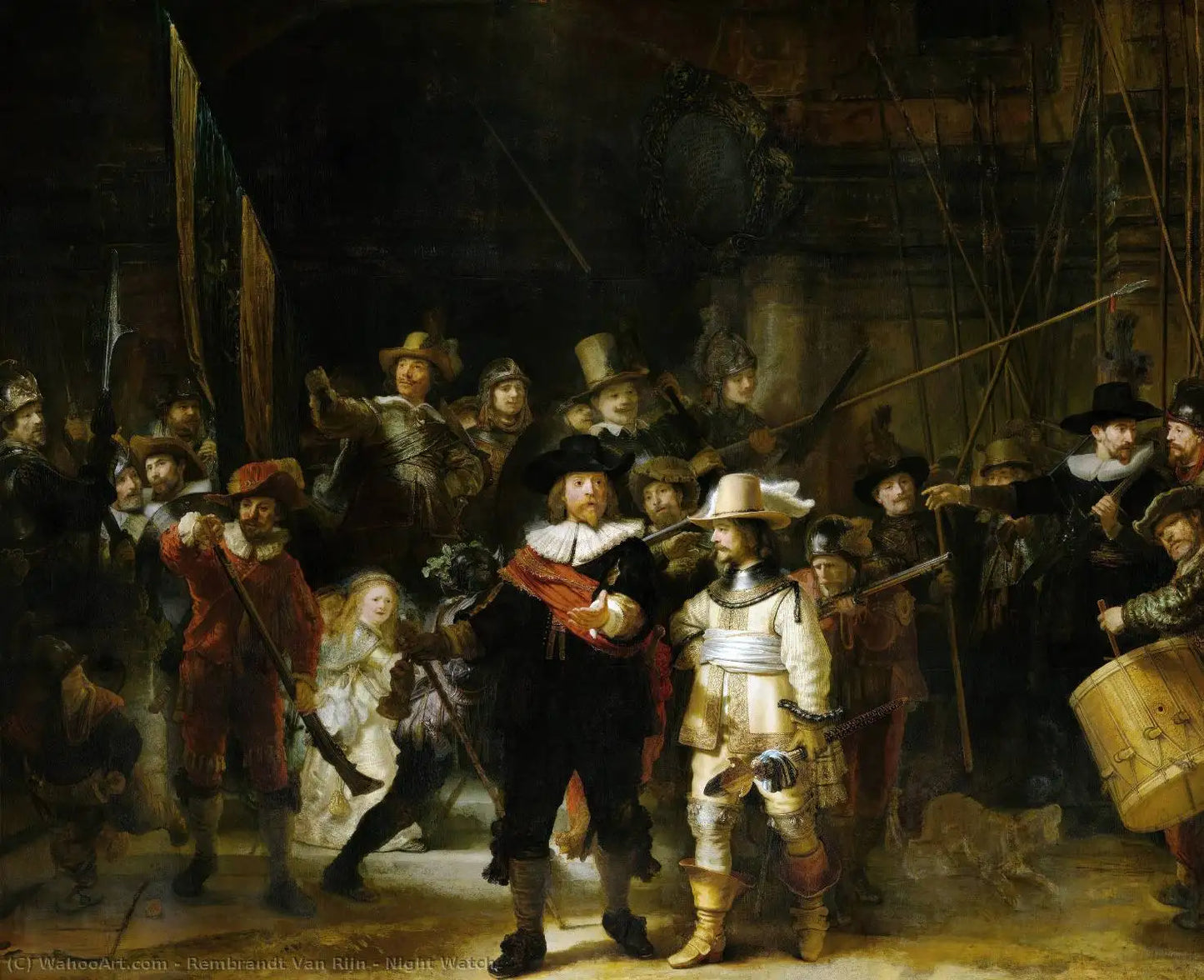 Rembrandt Van Rijn Collection of famous works Oil Painting Art SILK POSTER Wall Art Home Decor