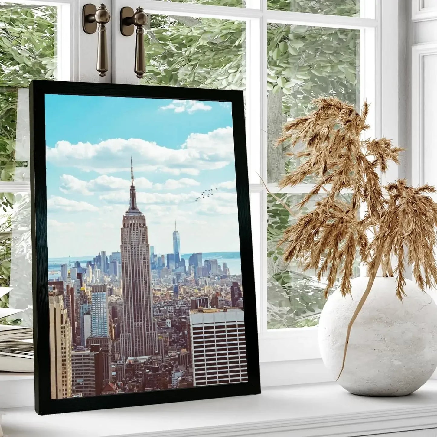 nyc skyline Poster Prints Wall Art Canvas Painting Poster For Modern Family Living Room Home Decor