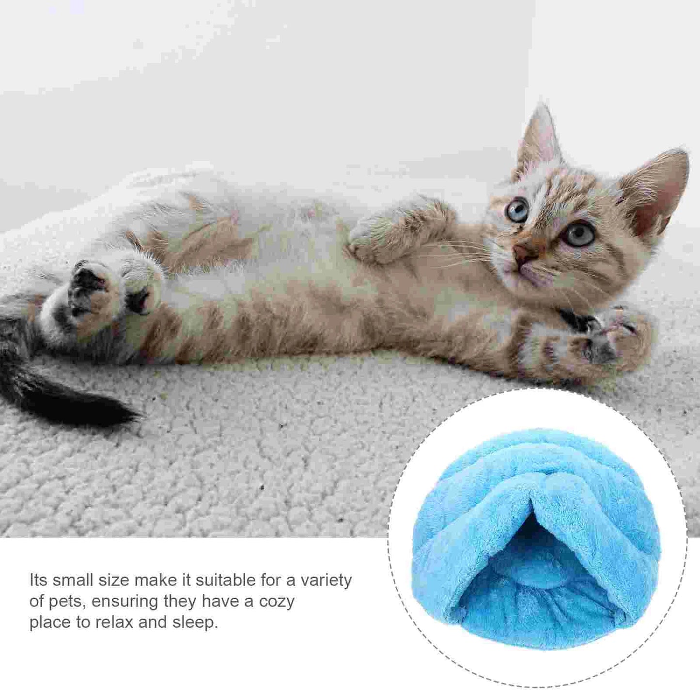 Warm Winter Cat Nest Beds Kitten Pet Sleeping Place Cloth Indoor Puppy Breathable Dog