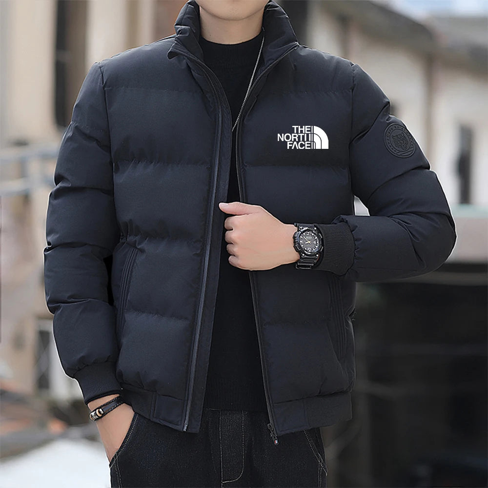 Fashionable and casual men's winter jacket outerwear cotton 2024 new coat windproof thick warm men2024