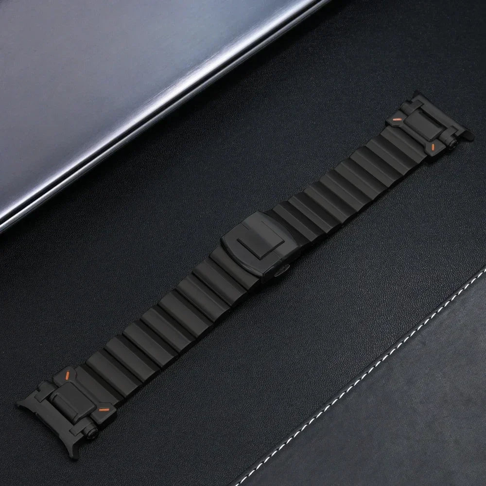 Luxury Titanium Band for Samsung Galaxy Watch Ultra 47mm Stainless Steel Men Bracelet for SAMSUNG ULTRA 47 Metal Business Strap