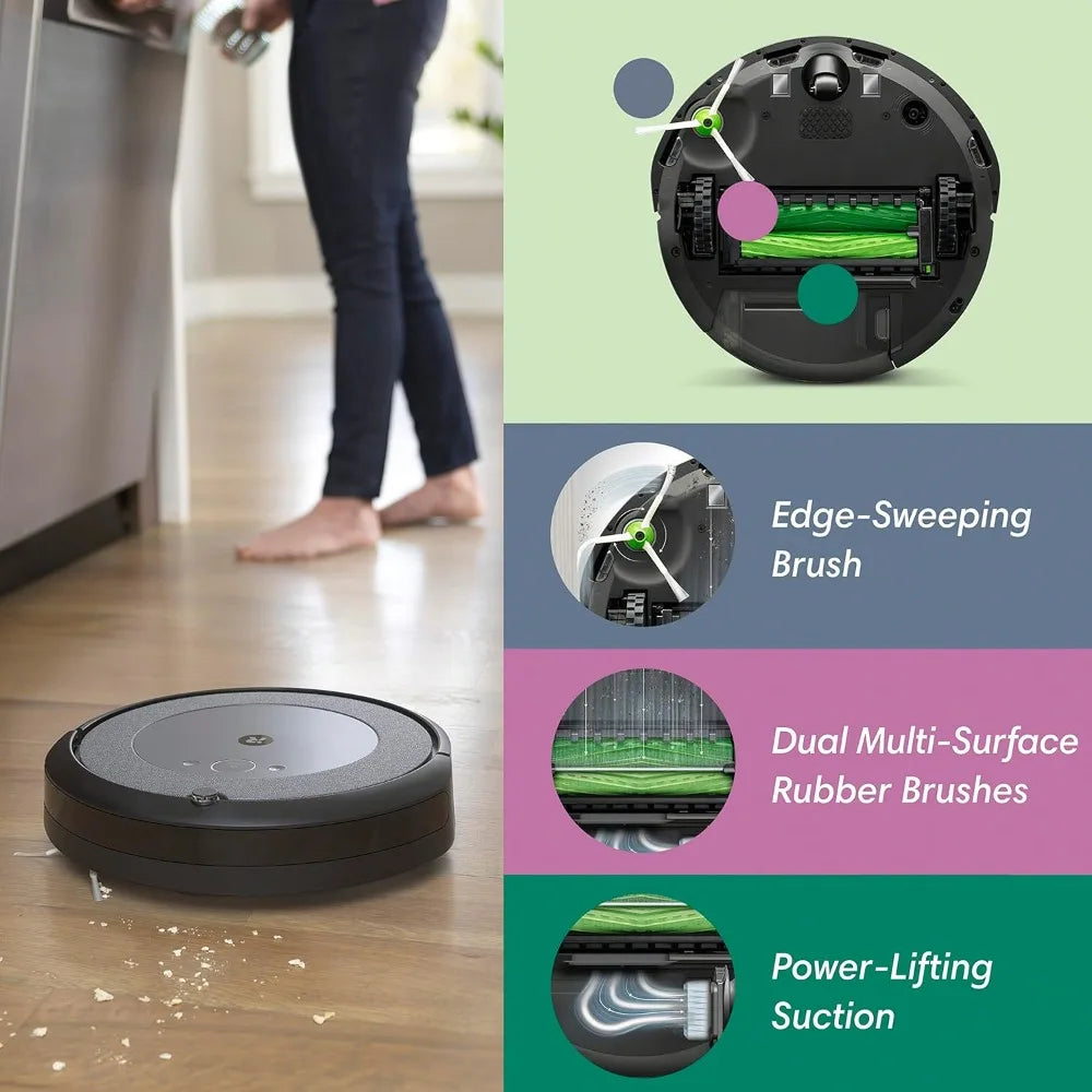 Wi-Fi Connected Robot Vacuum – Clean by Room with Smart Mapping Compatible with , Ideal for Pet Hair, Carpet and Hard Floor