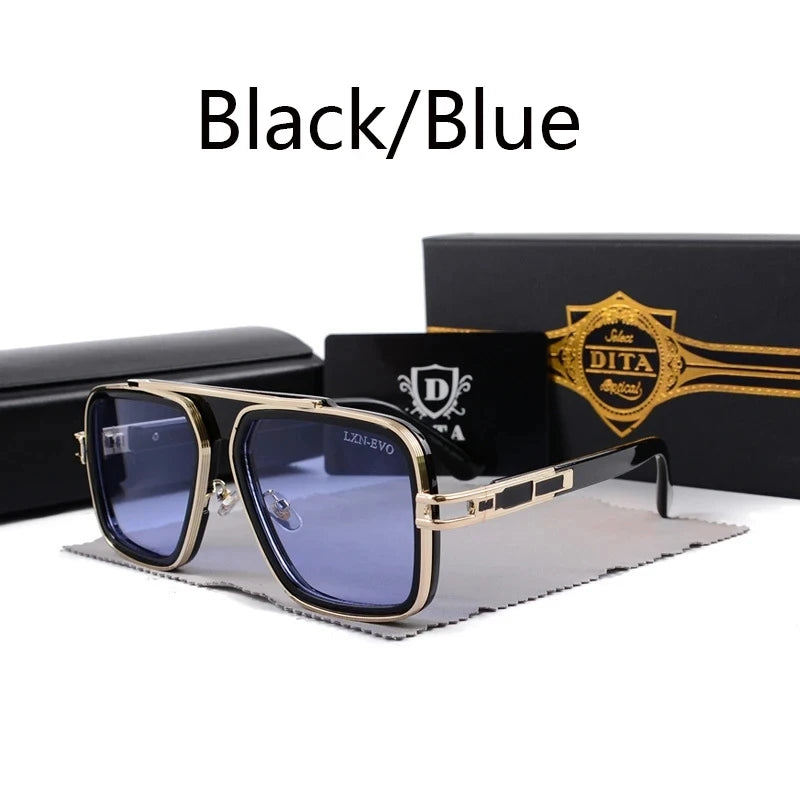 Dita LVN-EVO Luxury Brands Sunglasses For Women and Men Summer Style Anti-Ultraviolet Retro Plate Full Big Frame Glasses