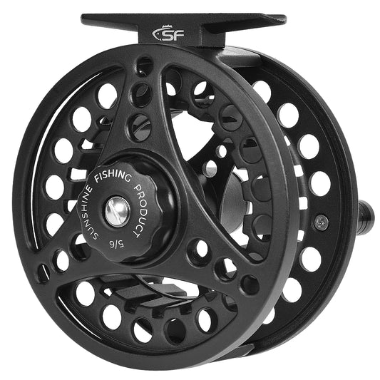 SF Fly Fishing Reel 3/4,5/6,7/8WT Fly Reel Combo Fly Reel Large Arbor Aluminum Alloy Body for Trout Bass Carp Pike Panfish