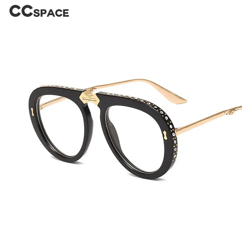 46838 Foldable Retro Diamond Sunglasses Men Women Fashion Shades UV400 Vintage Glasses