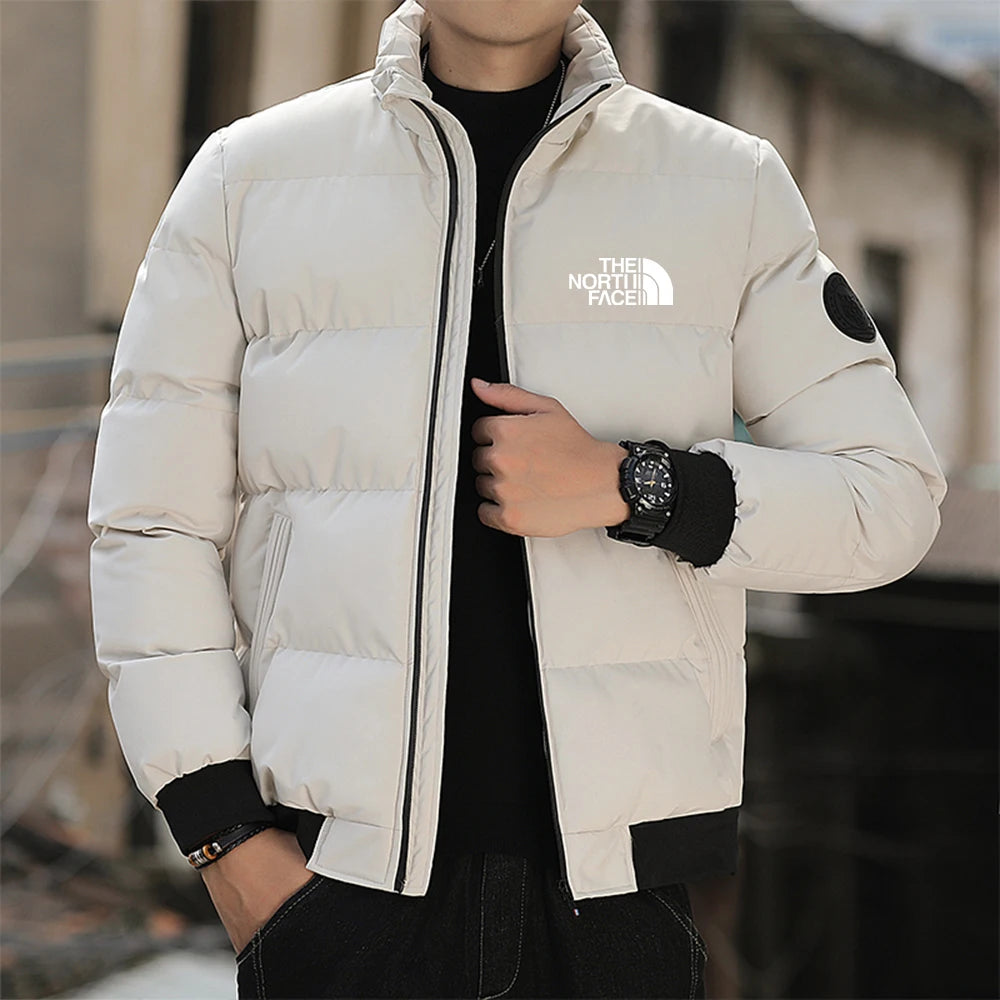 Fashionable and casual men's winter jacket outerwear cotton 2024 new coat windproof thick warm men2024