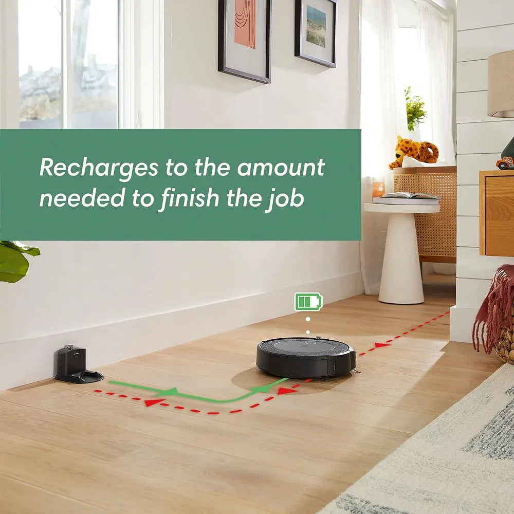 Wi-Fi Connected Robot Vacuum – Clean by Room with Smart Mapping Compatible with , Ideal for Pet Hair, Carpet and Hard Floor